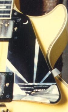 inlaid ebony les paul pickguard